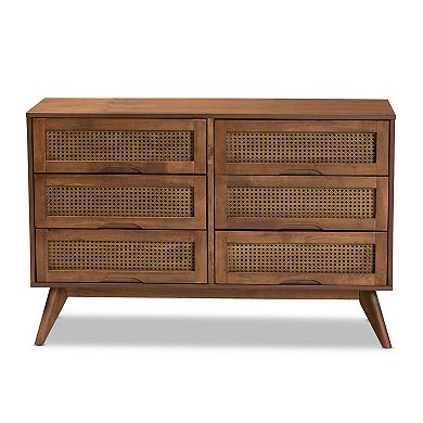 Baxton Studio Barrett 6-Drawer Dresser