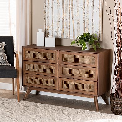 Baxton Studio Barrett 6-Drawer Dresser