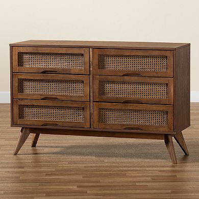 Baxton Studio Barrett 6-Drawer Dresser