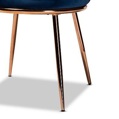 Baxton Studio Farah Upholstered Dining Chair 2-piece Set