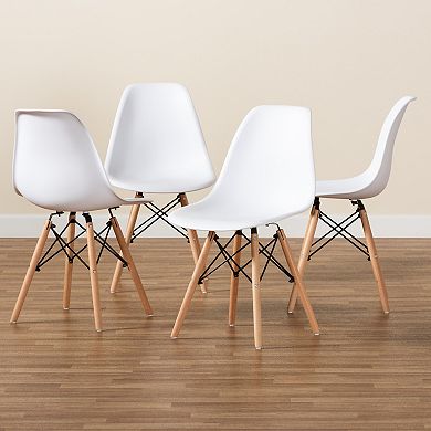 Baxton Studio Jaspen Dining Chair 4-piece Set