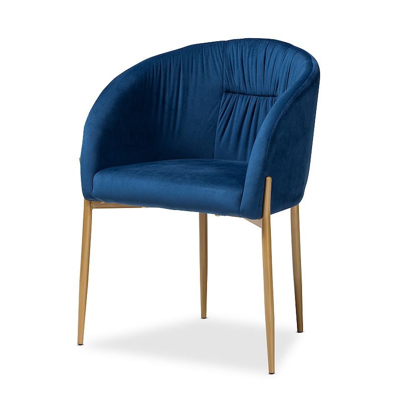 UPC 193271196067 product image for Baxton Studio Ballard Upholstered Dining Chair, Blue | upcitemdb.com