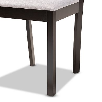 Baxton Studio Carlin Dining Table & Chair 5-piece Set