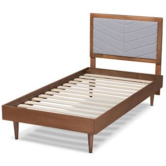 Baxton Studio Tasha Upholstered Twin Platform Bed