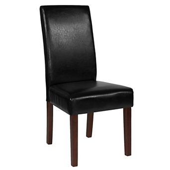 Merrick Lane Ellison Mid-Century Panel Back Parsons Accent Dining Chair