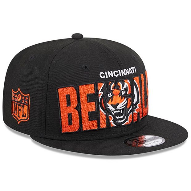 Men's New Era Black Cincinnati Bengals Main Trucker 9FIFTY Snapback Hat