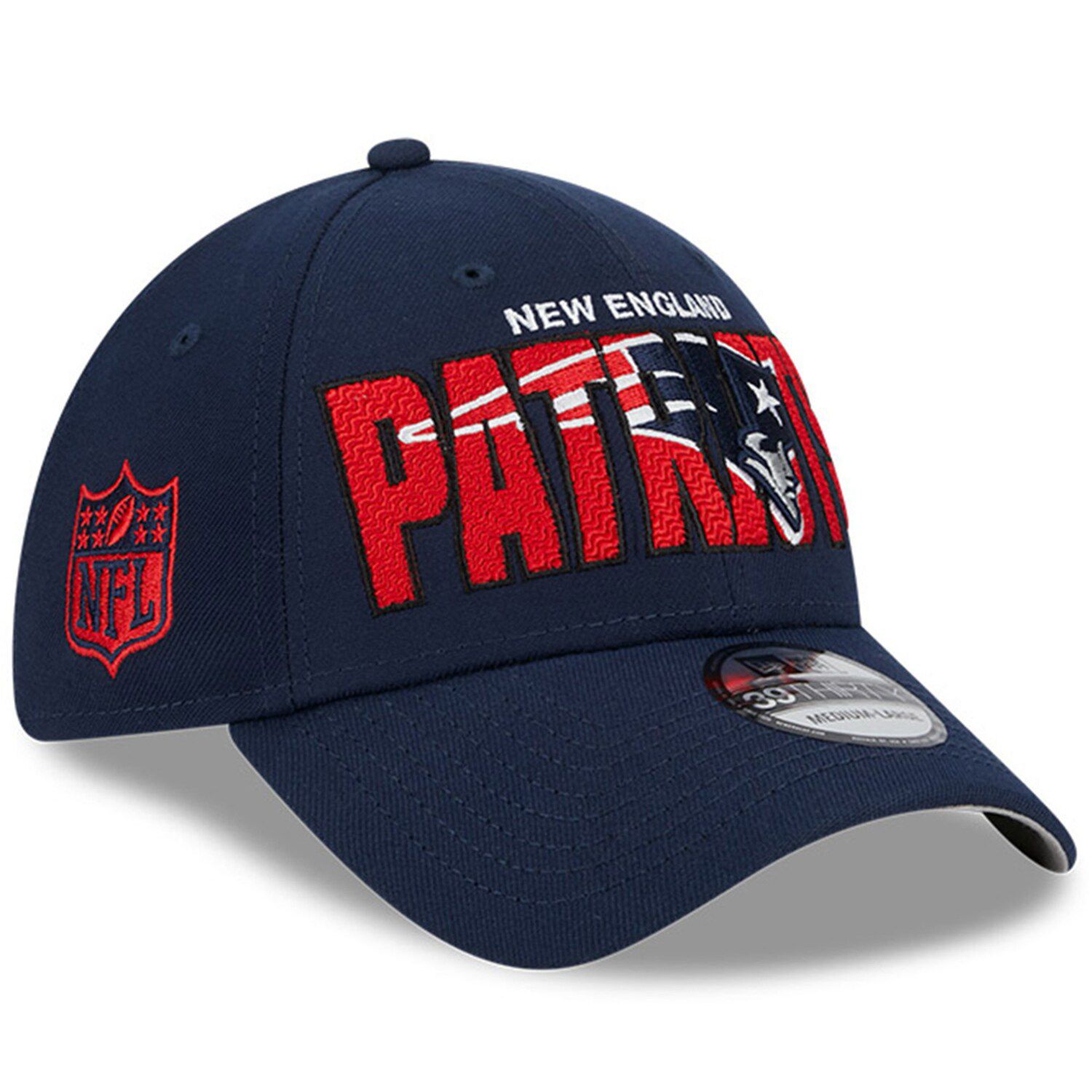 Men's New Era Stone/Navy New England Patriots 2023 NFL Draft On Stage  59FIFTY Fitted Hat