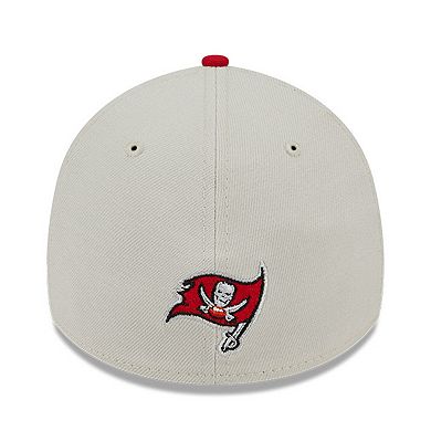 Men's New Era Stone/Red Tampa Bay Buccaneers 2023 NFL Draft 39THIRTY Flex Hat