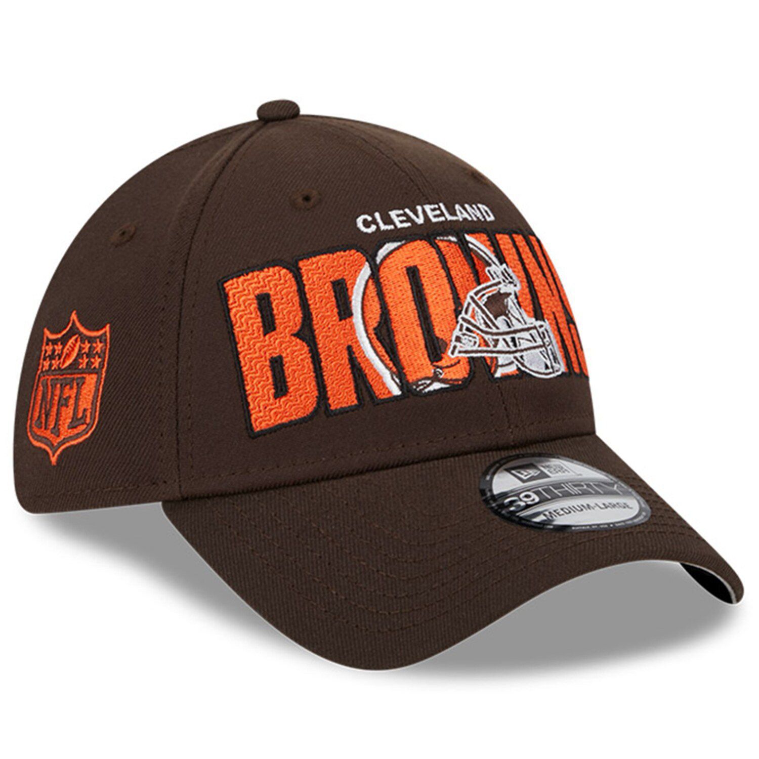 New Era Cleveland Browns Black Flawless Stripe 39THIRTY Flex Hat