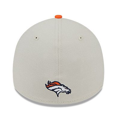 Men's New Era Stone/Orange Denver Broncos 2023 NFL Draft 39THIRTY Flex Hat