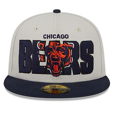 Men's New Era Stone/Navy Chicago Bears 2023 NFL Draft On Stage