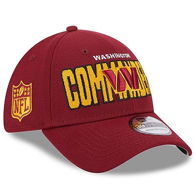 Men's New Era Burgundy Washington Commanders 2023 NFL Draft 39THIRTY Flex Hat