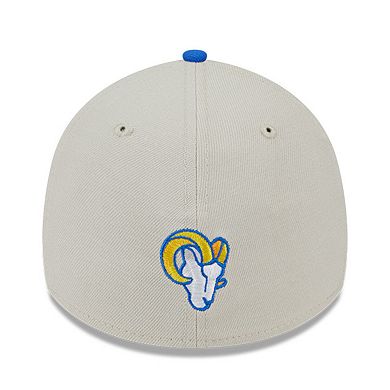 Men's New Era Stone/Royal Los Angeles Rams 2023 NFL Draft 39THIRTY Flex Hat