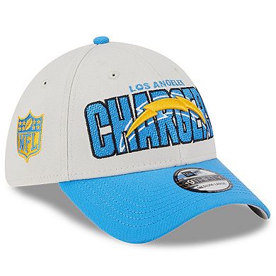 Men's New Era Stone/Powder Blue Los Angeles Chargers 2023 NFL Draft 39THIRTY Flex Hat