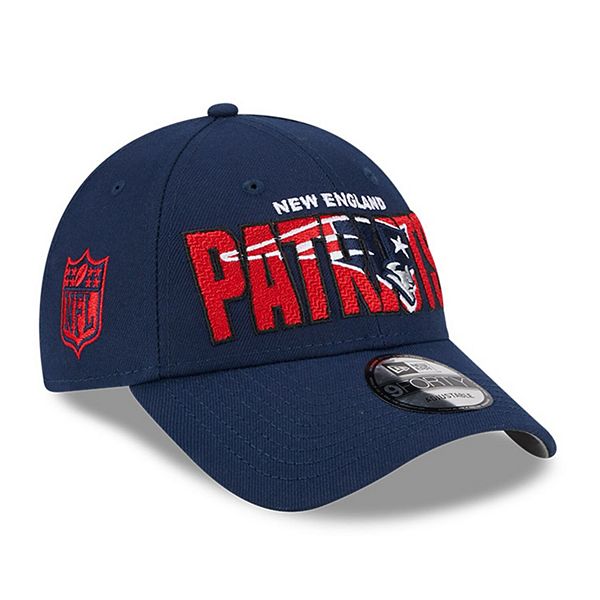 New Era Men's Navy New England Patriots 2023 NFL Draft 39THIRTY Flex Hat