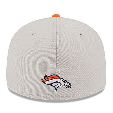 Men's New Era Stone/Orange Denver Broncos 2023 NFL Draft Low Profile 59FIFTY Fitted Hat