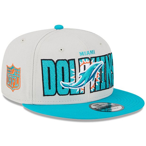 Youth New Era Stone/Aqua Miami Dolphins 2023 NFL Draft 9FIFTY Snapback  Adjustable Hat