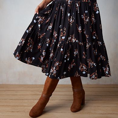 Women's LC Lauren Conrad Tiered Midi Skirt 