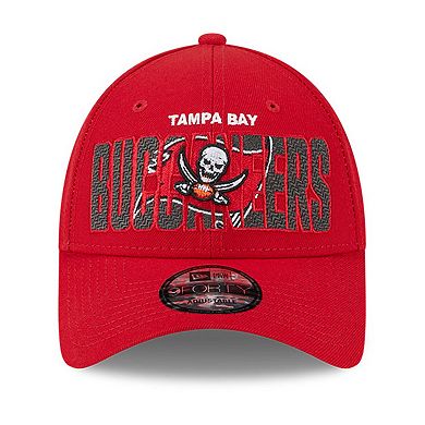 Men's New Era Red Tampa Bay Buccaneers 2023 NFL Draft 9FORTY Adjustable Hat