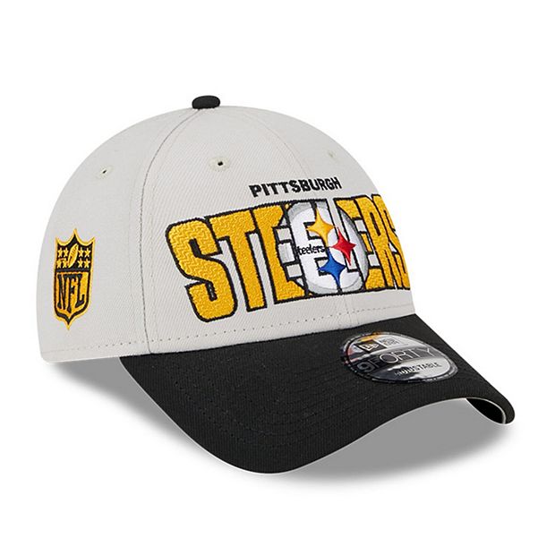 Pittsburgh Steelers New Era 9Forty Stretch-Snap Logo Cap - Black/White