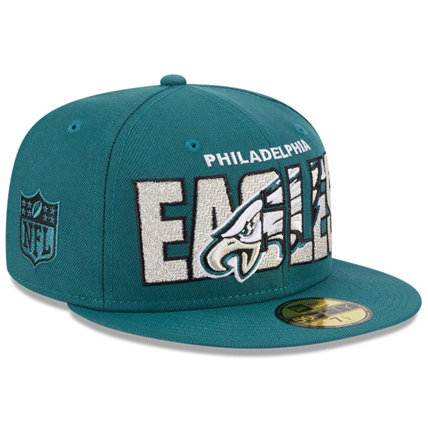 Men's New Era Pink Philadelphia Eagles 2023 NFL Crucial Catch 39THIRTY Flex Hat Size: Medium/Large