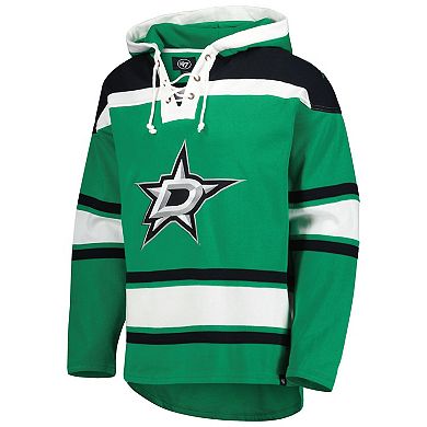 Men's '47 Kelly Green Dallas Stars Superior Lacer Pullover Hoodie