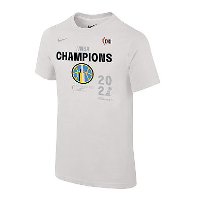 Men's Nike White Chicago Sky 2021 WNBA Finals Champions T-Shirt