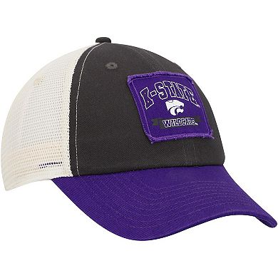 Men's Colosseum Charcoal Kansas State Wildcats Objection Snapback Hat