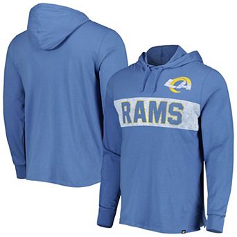 Men's '47 Royal Los Angeles Rams Field Franklin Pullover Hoodie
