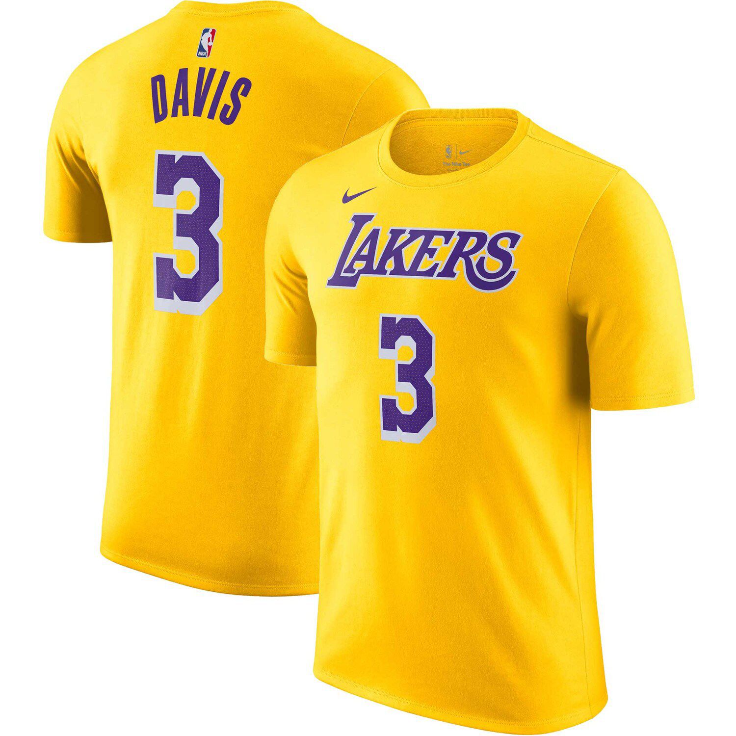 Men's Nike Anthony Davis Gold Los Angeles Lakers 2021/22 Diamond Swingman Jersey - Icon Edition Size: Small