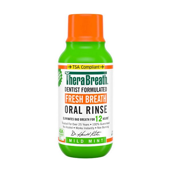 TheraBreath Fresh Breath Oral Rinse Mild Mint 3oz.