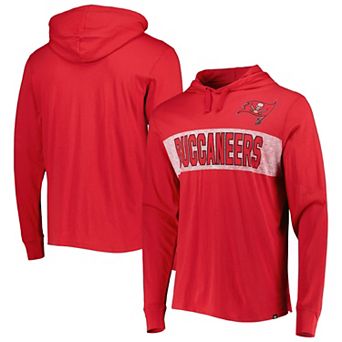 Men's '47 Red Tampa Bay Buccaneers Field Franklin Pullover Hoodie