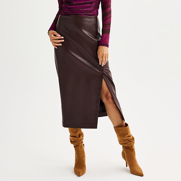 Women's Faux Leather Skirts