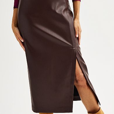 Women's Nine West Faux Leather Skirt