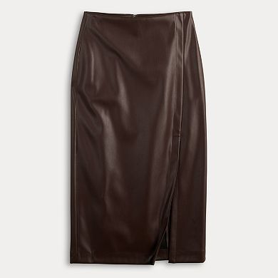 Women's Nine West Faux Leather Skirt