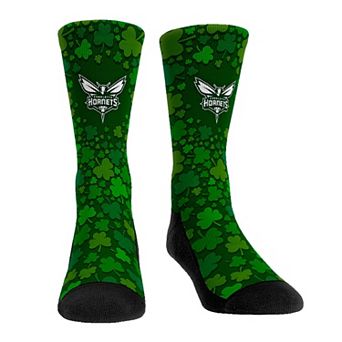 Rock Em Socks Charlotte Hornets St. Patty's Day Shamrock Crew Socks