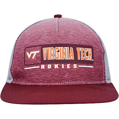 Men's Colosseum  Maroon/Gray Virginia Tech Hokies Snapback Hat