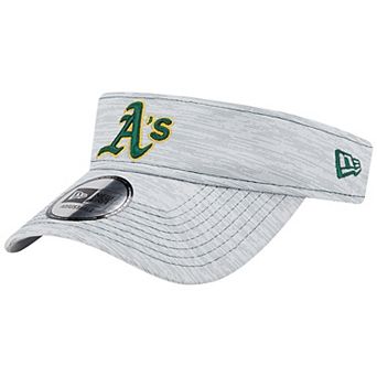 Men's New Era Gray Oakland Athletics Adjustable Visor