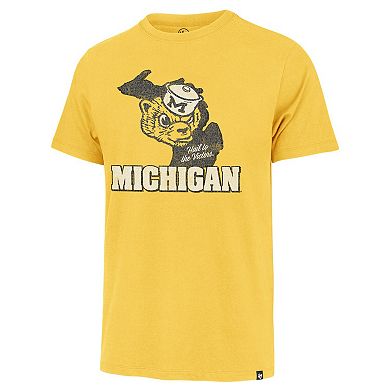 Men's '47 Maize Michigan Wolverines Local Franklin T-Shirt