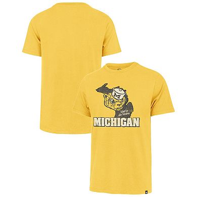 Men's '47 Maize Michigan Wolverines Local Franklin T-Shirt