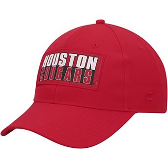 Men's Colosseum Red Houston Cougars Positraction Snapback Hat