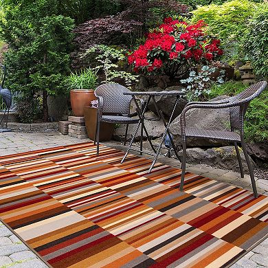 SUPERIOR Arden Striped Outdoor Area Rug