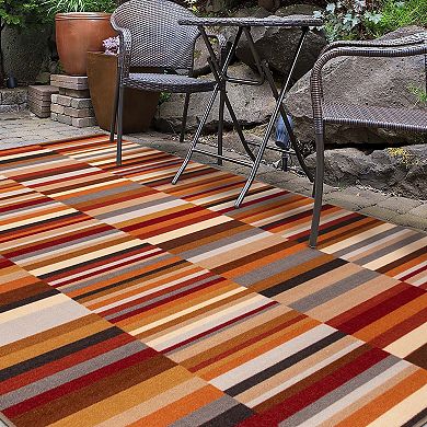 SUPERIOR Arden Striped Outdoor Area Rug