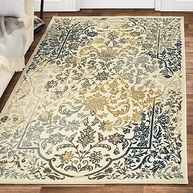 SUPERIOR Ariza Transitional Floral Area Rug or Runner
