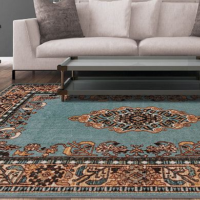 SUPERIOR Aviva Ornate Medallion Area Rug or Runner