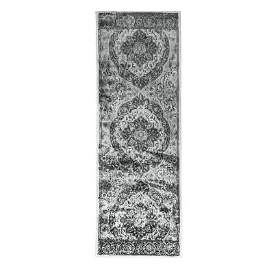 SUPERIOR Bodhi Medallion Distressed Area Rug or Runner