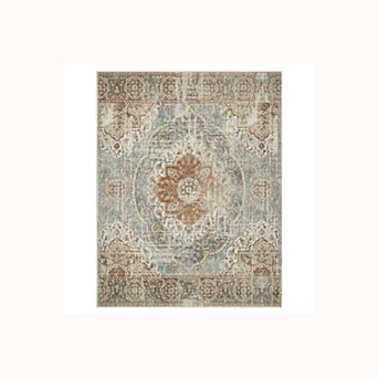 SUPERIOR Bodhi Medallion Distressed Area Rug or Runner