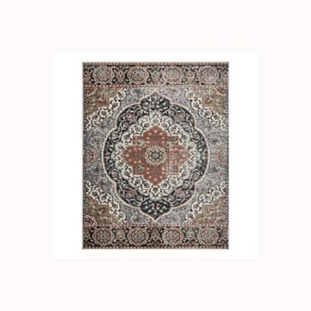 SUPERIOR Bodhi Medallion Distressed Area Rug or Runner