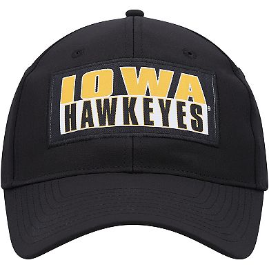 Men's Colosseum Black Iowa Hawkeyes Positraction Snapback Hat