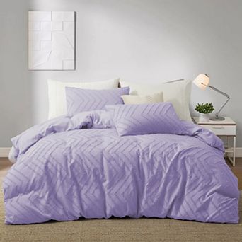 Unikome Ultra Soft Clipped Jacquard Duvet Cover Set Chic Home Bedding Duvet Cover